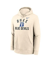 Nike Men's Cream Duke Blue Devils Arch Logo Pullover Hoodie