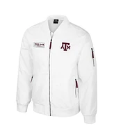 Colosseum Men's Texas A M Aggies White Rabbit Full-Zip Bomber Jacket