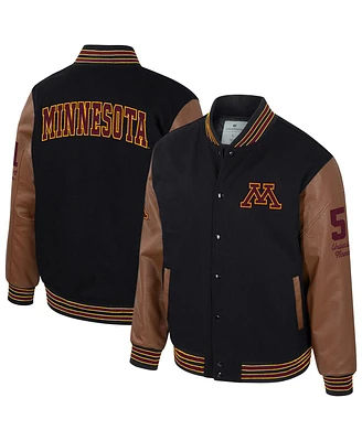 Colosseum Men's Letterman Full-Snap Varsity Jacket