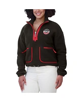 Wear By Erin Andrews Women's Black Kansas City Chiefs Polar Fleece Half-Zip Jacket