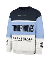 '47 Brand Men's and Women's Light Blue Minnesota Timberwolves 2024/25 City Edition On Five Maximalist Pullover Sweatshirt