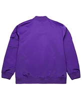 Mitchell & Ness Men's Purple Sacramento Kings Hardwood Classics Nights Team Leader Satin Full-Zip Jacket