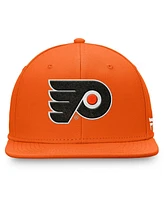 Fanatics Men's Orange Philadelphia Flyers Core Primary Logo Fitted Hat