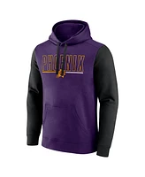 Logo Athletic Men's Purple Phoenix Suns Outline Colorblock Pullover Hoodie