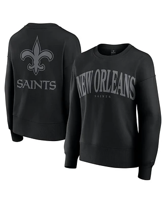 Fanatics Women's Black New Orleans Saints Elements Pullover Sweatshirt