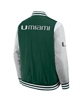 Fanatics Men's Green Miami Hurricanes Elements Elite Full-Snap Jacket