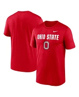 Nike Men's Scarlet Ohio State Buckeyes Lockup Legend Performance T-Shirt