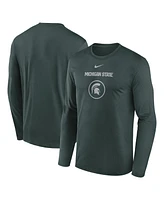 Nike Men's Green Michigan State Spartans 2024 On-Court Basketball Practice Legend Performance Long Sleeve T-Shirt