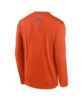 Jordan Men's Orange Florida Gators On-Court Basketball Shootaround Performance Long Sleeve T-Shirt