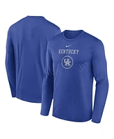 Nike Men's Royal Kentucky Wildcats 2024 On-Court Basketball Practice Legend Performance Long Sleeve T-Shirt