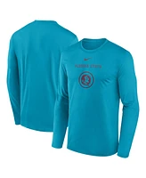 Nike Men's Turquoise Florida State Seminoles 2024 On-Court Basketball Practice Legend Performance Long Sleeve T-Shirt