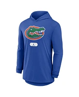 Jordan Men's Royal Florida Gators Lightweight Performance Long Sleeve Hoodie T-Shirt