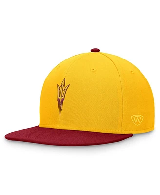 Top of the World Men's Gold/Maroon Arizona State Sun Devils Rally Two-Tone Fitted Hat