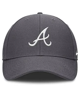 Nike Men's Gray Atlanta Braves Club Performance Adjustable Hat