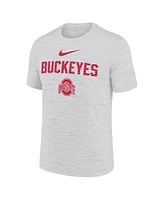 Nike Men's White Ohio State Buckeyes Campus Slant Velocity Performance T-Shirt