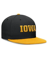 Nike Men's Black/Gold Iowa Hawkeyes Two-Tone Primetime Performance Fitted Hat