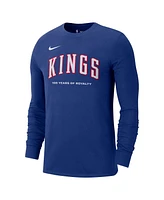 Nike Men's Blue Sacramento Kings 2024/25 City Edition Essential Logo Long Sleeve T-Shirt