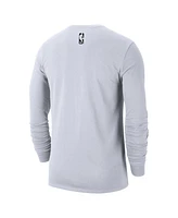 Nike Men's White Indiana Pacers 2024/25 City Edition Essential Logo Long Sleeve T-Shirt