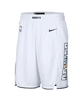 Nike Men's White Denver Nuggets 2024/25 City Edition Swingman Shorts