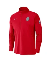 Nike Men's Red Portland Trail Blazers 2024/25 City Edition Authentic Coaches Performance Half-Zip Top