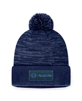 Fanatics Men's Heather Navy Philadelphia Union Low Key Cuffed Knit Hat with Pom