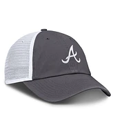 Nike Men's Gray Atlanta Braves Adjustable Trucker Hat