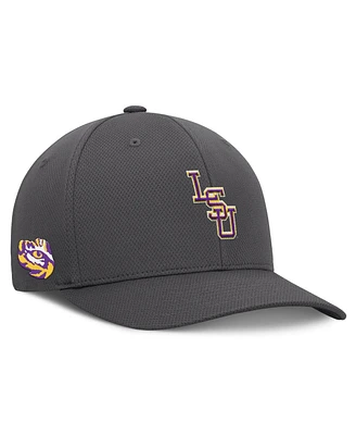 Top of the World Men's Charcoal Lsu Tigers Reflex Logo Flex Hat