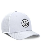 Nike Men's White Chicago White Sox Cooperstown Collection Rise Trucker Adjustable Hat