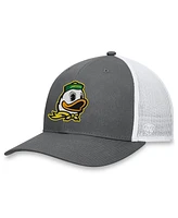 Top of the World Men's Gray/White Oregon Ducks Victory Trucker Adjustable Hat