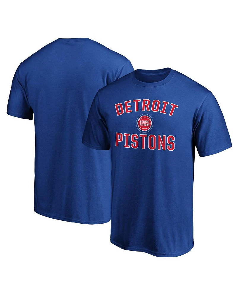 Fanatics Men's Blue Detroit Pistons Team Victory Arch T-Shirt