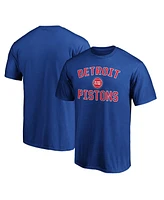 Fanatics Men's Blue Detroit Pistons Team Victory Arch T-Shirt