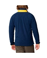 Columbia Men's Navy Michigan Wolverines Big Tall Flanker Iv Fleece Raglan Full-Zip Jacket