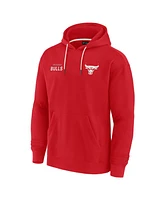 Fanatics Men's and Women's Red Chicago Bulls Elements Super Soft Fleece Pullover Hoodie