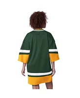 Starter Women's Green Bay Packers Slap Shot 3/4 Sleeve Sneaker Dress