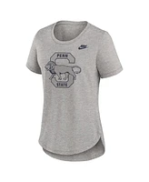 Nike Women's Heather Gray Penn State Nittany Lions Legacy Tri-Blend T-Shirt