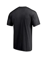 Fanatics Men's Black Atlanta Hawks Primary Logo T-Shirt