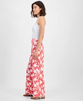 Tommy Hilfiger Women's Riviera Floral Wide-Leg Pants