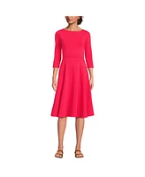 Lands' End Women's Starfish 3/4 Sleeve Dress