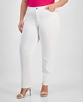 Kasper Plus Straight-Leg Jeans