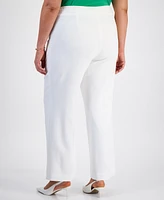 Kasper Plus Crepe Pants