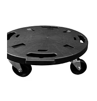 Plant Trolley with Wheels Diameter 15.7" Black 606.3 lb
