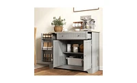 Kitchen Storage Cabinet Durable Organizer for Pantry, Dishes, and Supplies