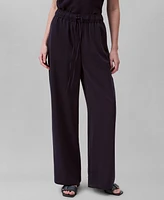 Calvin Klein Women's Wide-Leg Pull-On Pants