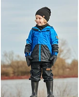 Deux par Toddler Boys Two-Piece Mid-Season Outerwear Set Royal Blue And Black - Toddler|Child