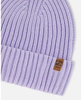 Deux par Girl Cuffed Knit Hat Lilac - Toddler|Child