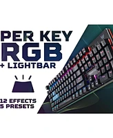 acer Predator Aethon 303 Wired Gaming Keyboard-Kailh Blue Mechanical Switches|Rgb Illuminated Keyboard|12 Backlight Effects|5 Pre-Set Gaming Modes & 3
