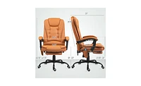 Executive Office Chair with Massage and Heating Options for Relaxation