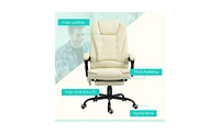 Executive Office Chair with Massage and Heating Options for Relaxation