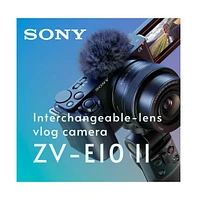 Sony Alpha ZVE10 Ii | Aps-c Interchangeable Lens Mirrorless with 16-50mm Lens Kit | Designed for Content Creators | with Sony Creator Accessory