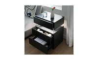 3-Drawer Nightstand Dresser for Bedroom End Table with Storage and Modern Design